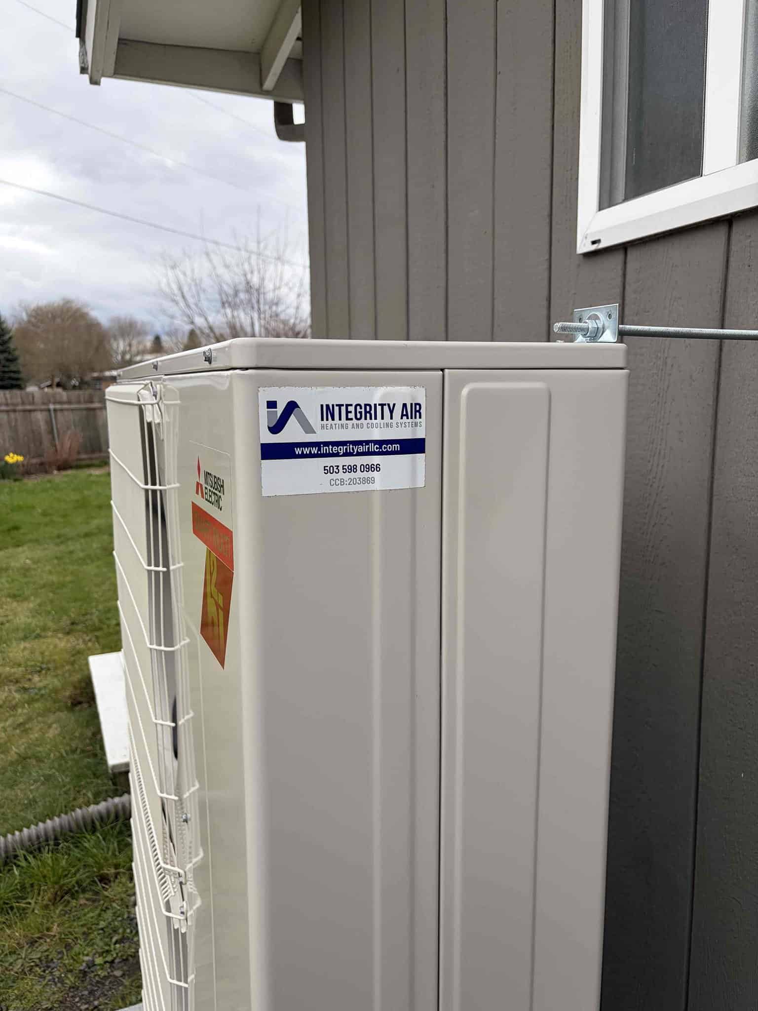 ductless mini-split being operated by remote